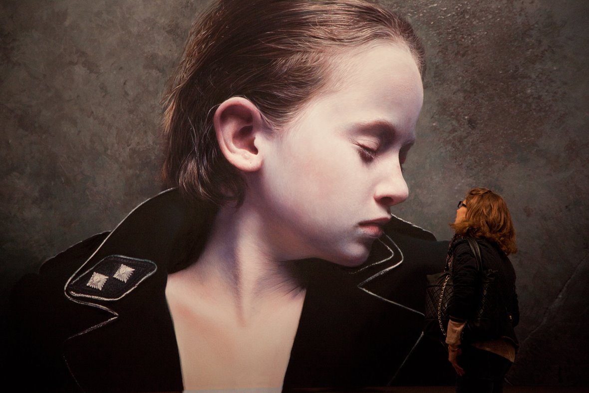 Gottfried-Helnwein-The-Murmur-of-the-Innocents-25-oil-acrylic-on-canvas-2011-200-x-342cm