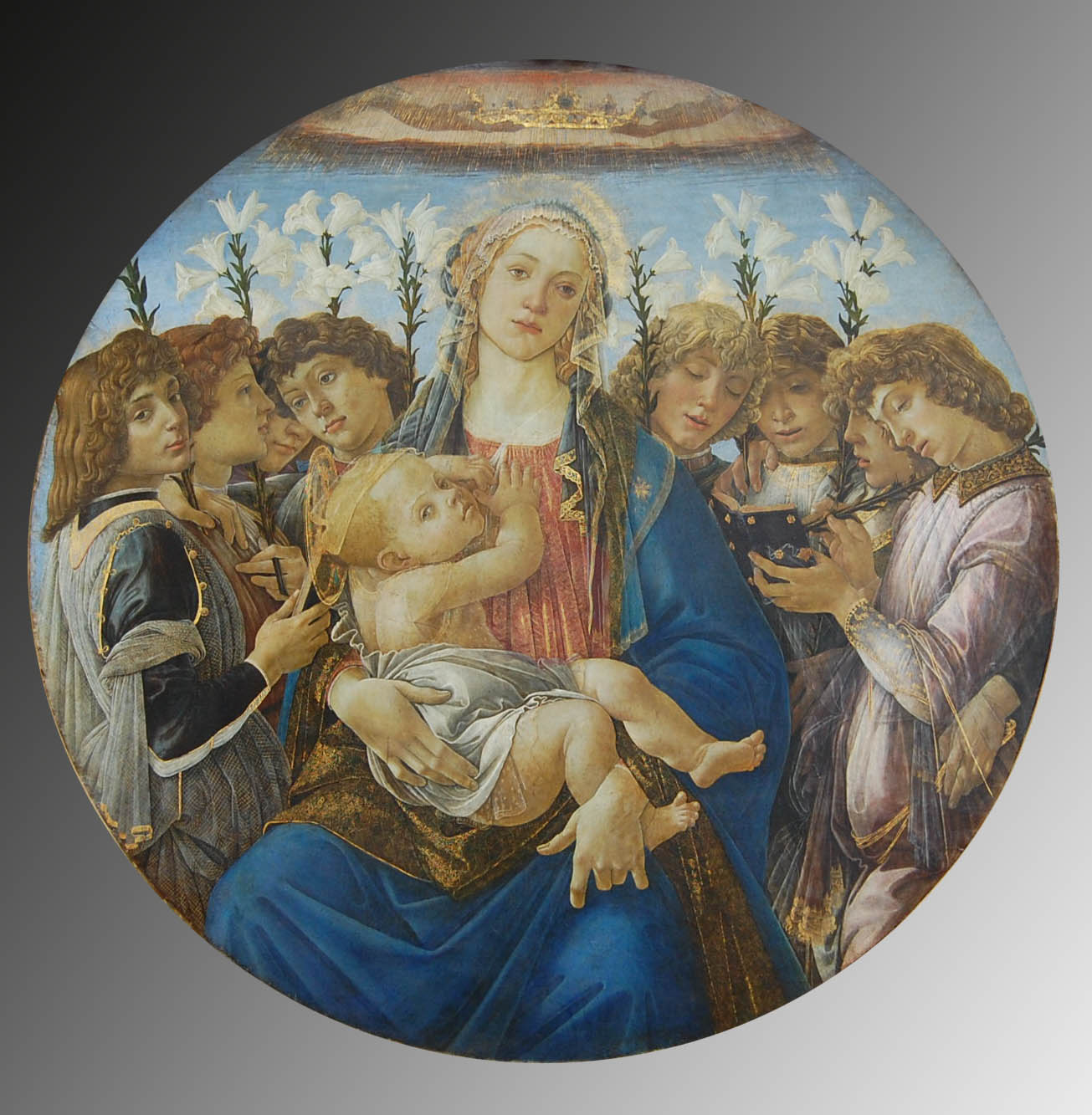 La Vierge à l'Enfant avec un concert d'anges, Botticelli
