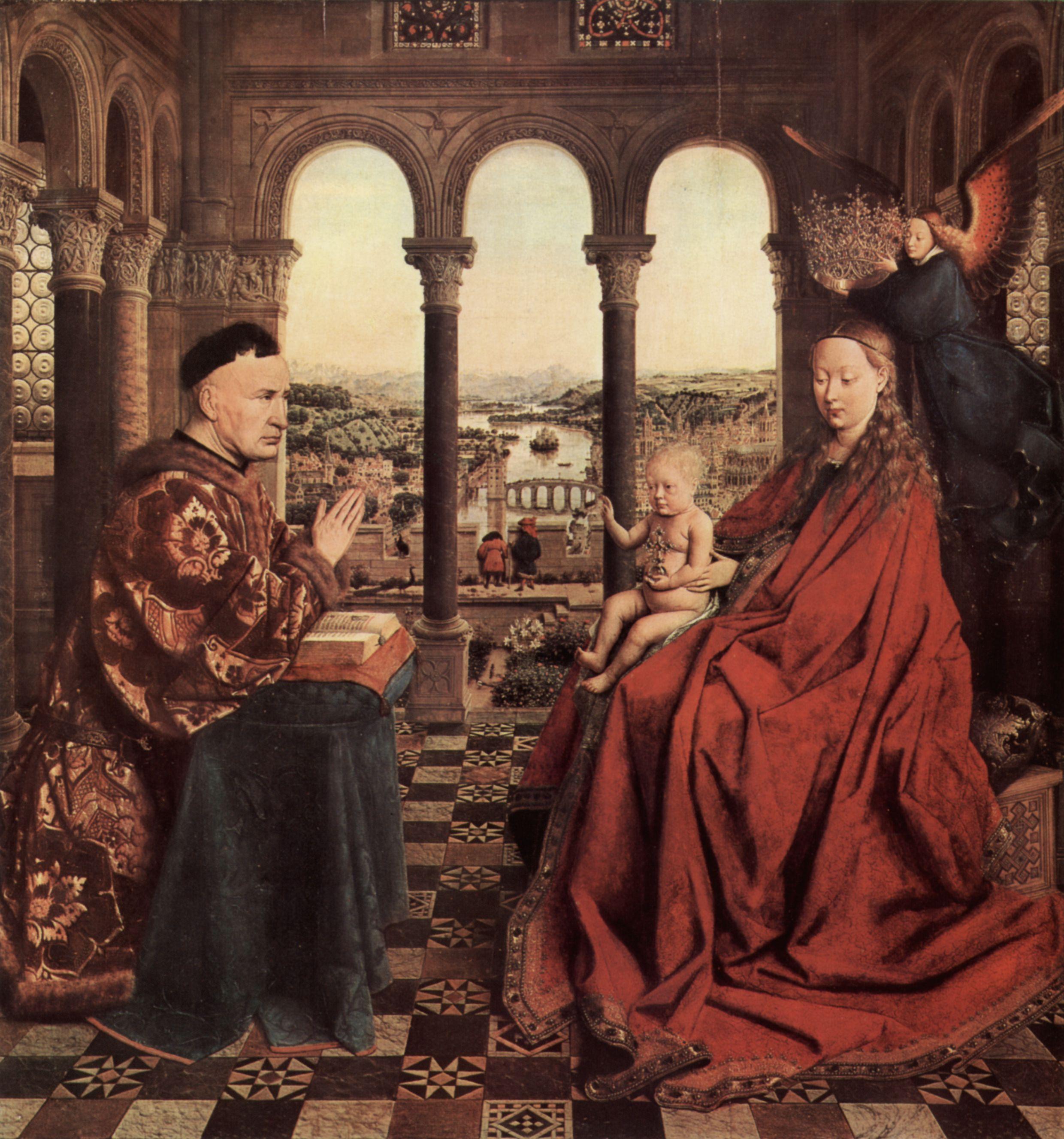 La vierge au Chancelier Rolin - Jan Van Eyck, 1434