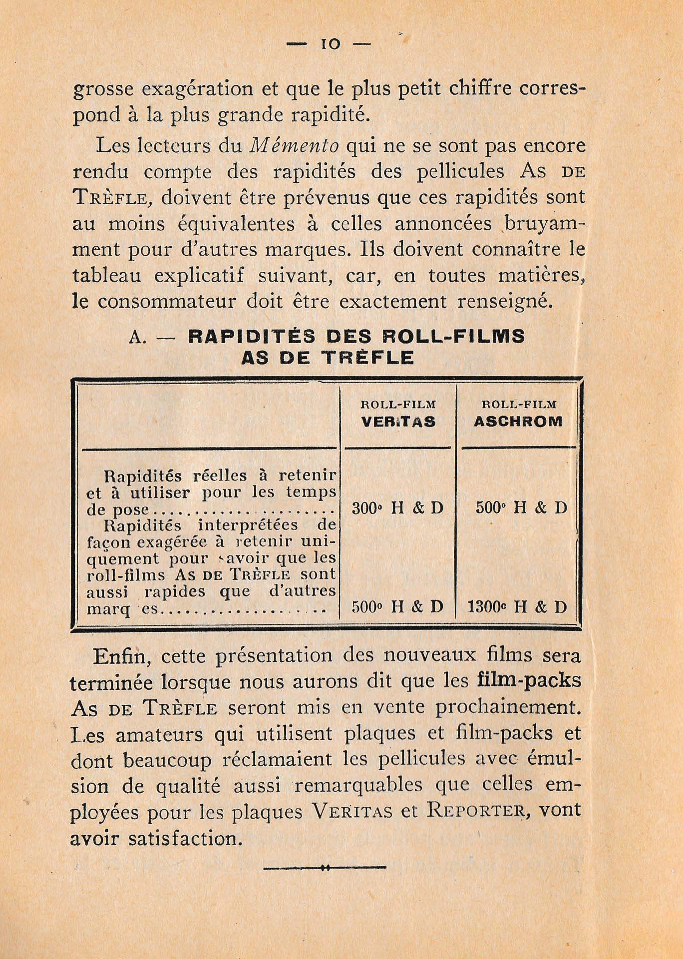 Page 8 et 9 du "Memento As de trèfle"